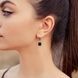 Серебряные серьги Одис с авантюрином 2384 фото 7
