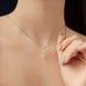 Серебряная подвеска Буква I - з ланцюжком 11678 фото 4