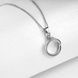 Срібне кольє Цвях цирконій - 50см 6832 фото 4