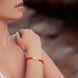 Срібний браслет Хамса червона нитка 2473 фото 2