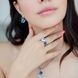 Серебряное кольцо Аква 10639 фото 4