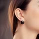Серебряные серьги Белла с ониксом 3736 фото 5