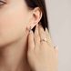 Серебряные серьги Точки большие 5559 фото 8