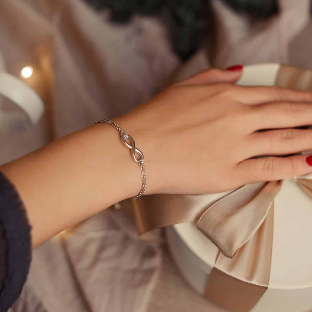 Срібний браслет Нескінченність | SILVA | SILVA Срібний браслет Нескінченність | SILVA Серебряный браслет Бесконечность SILVA