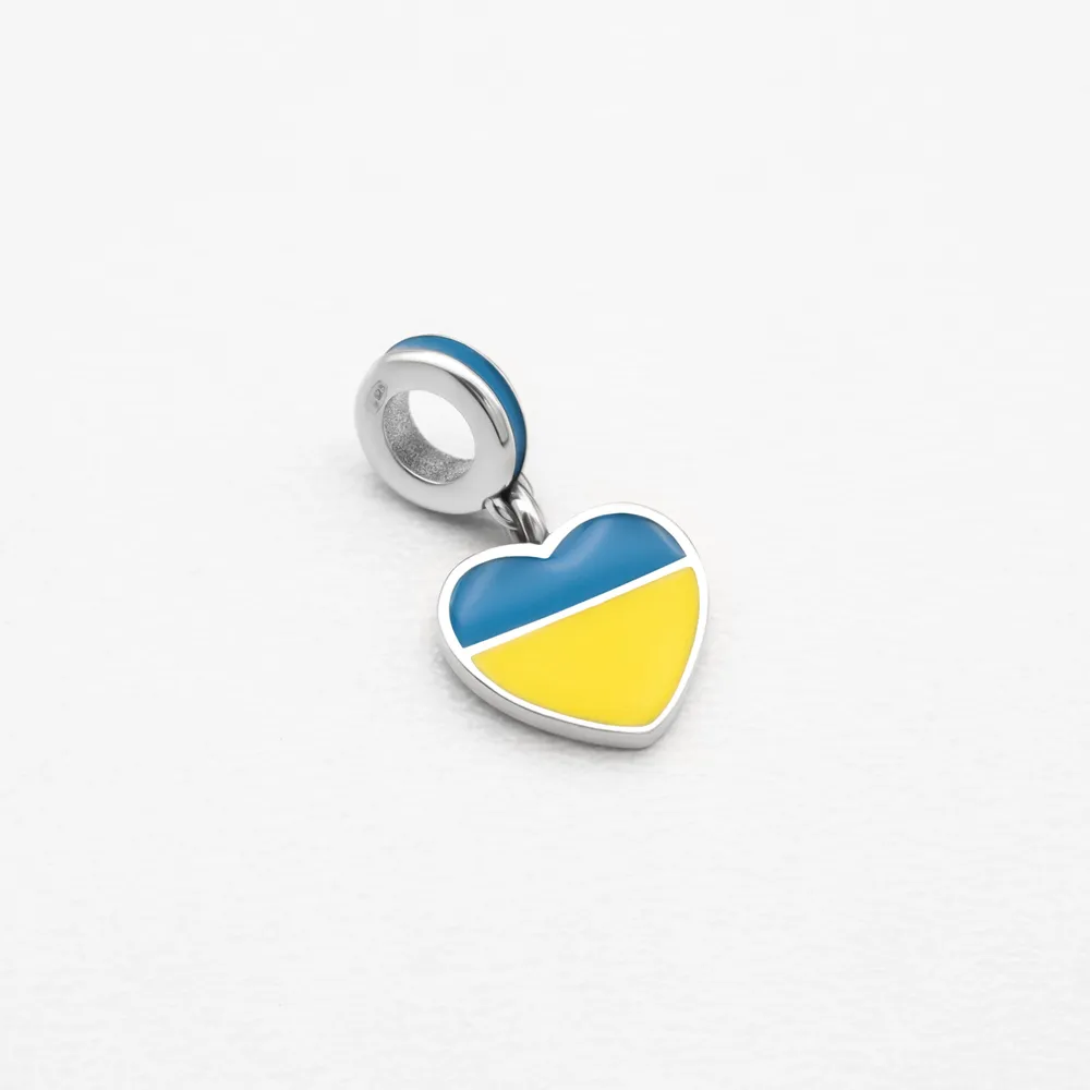 Серебряный шарм Сердце Украины | SILVA | SILVA Серебряный шарм Сердце Украины | SILVA Серебряный шарм Сердце Украины SILVA